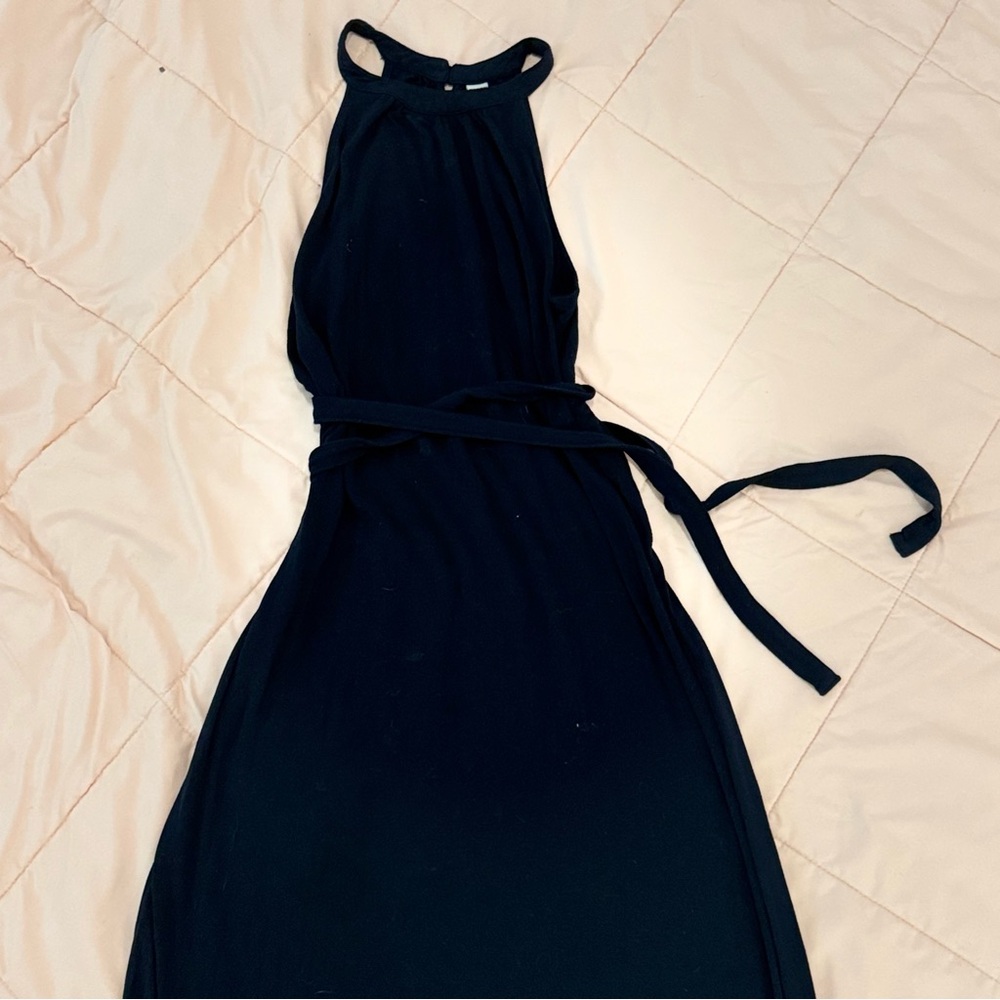 Old Navy Blue Sleeveless Halter Sheath Dress